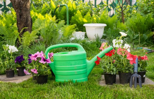 Sustainable garden maintenance and recycling practices in Yiewsley