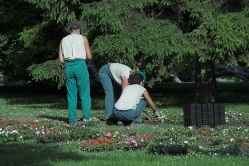 Example garden jobs and cubic-yard pricing in Yiewsley